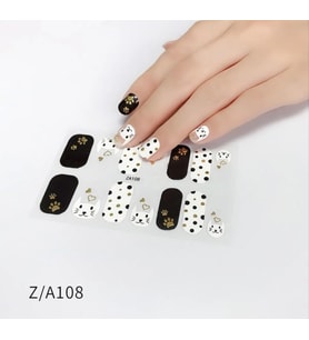 Lexroo Tırnak Oje Sticker Nail Art Set, Kedi Desenli, 14'lü