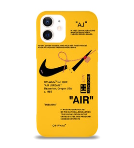 Apple iPhone 12 Uyumlu Lansman Kılıf Sneakers Tasarımlı Altı Kapalı İçi Kadife Kaplı Silikon Kapak (Şeffaf)