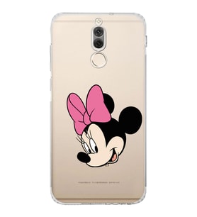 Huawei Mate 10 Lite  Kamera korumalı Kapak Minnie Mouse Tasarımlı  Şeffaf Kılıf