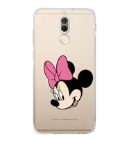 Huawei Mate 10 Lite  Kamera korumalı Kapak Minnie Mouse Tasarımlı  Şeffaf Kılıf