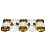 Gifthome Gold-Beyaz Tavla Pulu