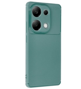 ERTAN Redmi Note 13 Pro 4G Kılıf Auto Focus Karbon Kapak - Koyu Yeşil