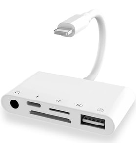 ALLY 5in1 İPhone-İPad lightning To Audio Usb Kamera Okuyucu-(5775) - HPSBYI3831-4498