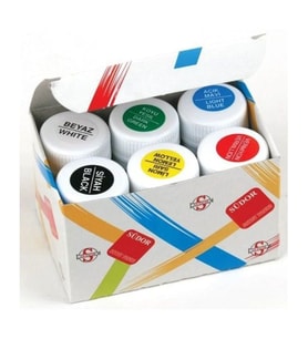 Südor Kumaş Boyası 6 Renk x 25 ml. Set 