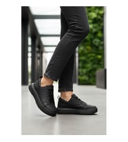 Ayakmod OZ-03 Beyaz Kadın Spor Ayakkabı (Siyah)