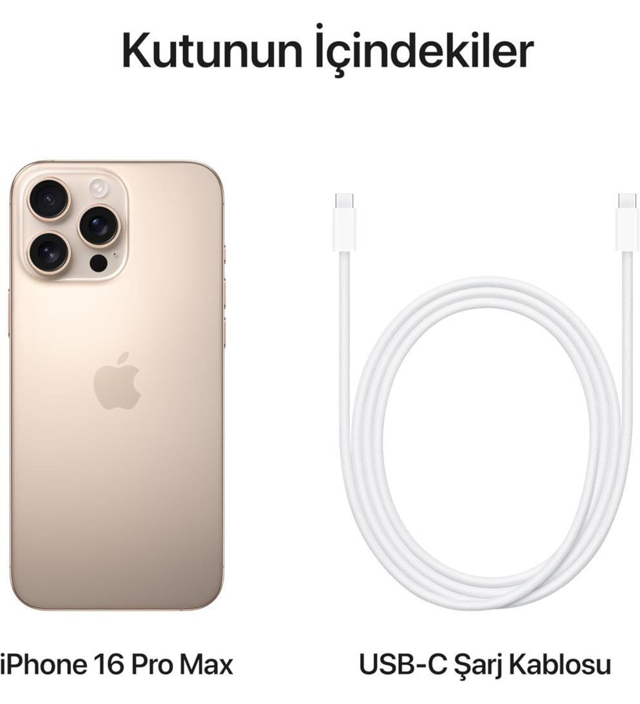 iPhone 16 Pro Max 512 GB Çöl Titanyum