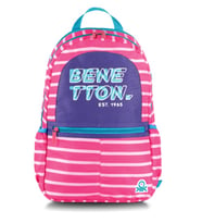 Benetton Sırt Çantası Okul Çantası Pembe Kod:03752 Orijinal