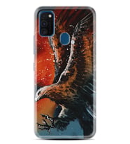 Samsung M21 M22 M23 M30 M31S M32 Kılıf Desenli Silikon Kartal Uçarken 1718