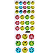 Sticker Kabartmalı Sticker Defter Planlayıcı Etiket (cb644) 16x7 cm- Karışık Gülenyüz