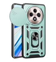 Xiaomi Redmi 14c Kılıf Pars Lens Yüzüklü Silikon - Yeşil