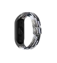 Mey İthalat® Mi Band 4 Kordon - Gri-Siyah