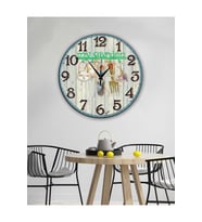 Retro Tasarımlı Duvar Saati 35X35 CM (Karışık)