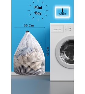BBag  Çamaşır Yıkama Filesi İpli 35X45 Cm  Çorap Perde Filesi