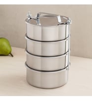 Çelik Sefer Tası 14 cm - 4'lü Set (4.5 cm Derinlik)