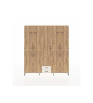 Arges Dolap 10 Raflı 2 Çekmeceli 4 Askılı 220x30x243 Aytaşı-Çam/Aytaşı