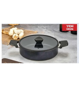 Eda ZK-232 Perla 26 cm Granit Döküm Kısa-Basık Tencere