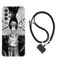 Samsung Galaxy M14 Kılıf Resimli Boyun Askılı İpli Desenli Silikon Series Angel 1883