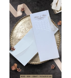 Düğün Nişan Nikah Kına Davetiyesi 939 Baskı Dahil