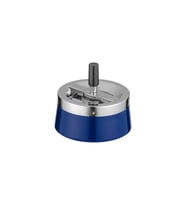 Mavi Metal Hazneli Bas-Çevir Küllük 11cm, Şık ve Kullanışlı Tasarım