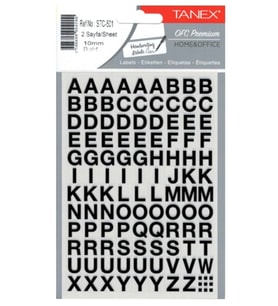 Tanex Harf Sticker 2 Sayfa Stc-501 - 4 paket