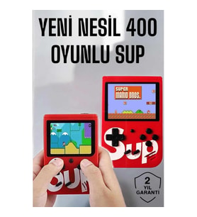 Mey İthalat® Yeni Nesil Çocuklara Özel SUP 400 Oyunlu Mini El Konsolu