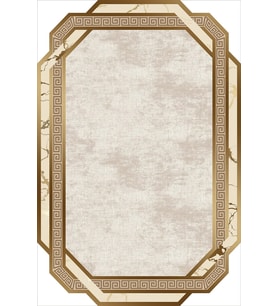 Eliana Home Baskılı, Yıkanabilir Kaymaz Taban Salon Halısı LNA1916-SM127 100x150 cm (Bej)