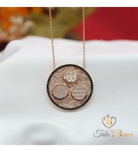 Dualı Kolye, Ayetel Kürsi, Nazar Duası, Allah Yazılı Gümüş Kolye