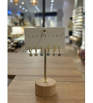 Yakemiyou Renkli Mini Konsept Altılı Küpe