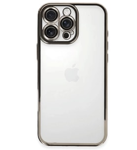 iPhone 16 Pro Max Kılıf Razer Lensli Silikon - Titanyum Gri