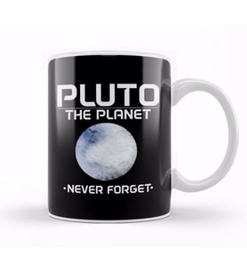Planetary Science Pluto Planet Never Forget Pun Kupa Bardak Porselen