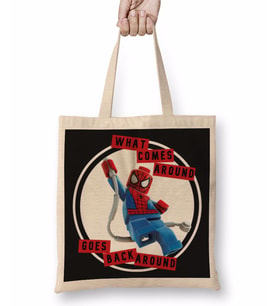 Spidey What Comes Around Lyric Featuring Spiderman Bez Çanta Uzun Saplı