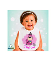 Kişiye Özel Dino Keten Bebek Mama Önlüğü – Yumuşak, Emici, Yıkanabilir, Özel Tasarım P081