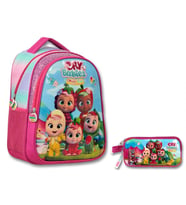 Cry Babies Kız Çocuk Pembe İlkokul Çantası ve Kalemlik Seti (Çok Renkli)