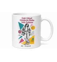Vintage Sever Eski Kıyafet Dönem Modası 80ler Ruhu İkinci El Kupa Bardak Hediye