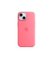 iPhone 15 için MagSafe özellikli Silikon Kılıf (Pembe)