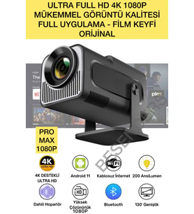 HY320 1080P 4K Taşınabilir WiFi Android Akıllı Sinema Projektörü