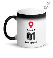 Adana Temalı Kişiye Özel İsim ve/veya Fotoğraflı Kupa Bardak No:X032-01 (Siyah)