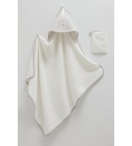 Caramell Very Cool Bebek Kundak Havlu ve Kese Gri CRML.GRİ.BSE1873