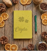Kişiye Özel Yonca Defter Doğum Günü Hediyesi