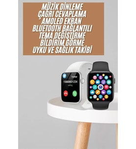 1.83 İnç Akıllı Saat Android İos Uyumlu Çağrı Cevaplayabilen Adımsayar Gps Takibi