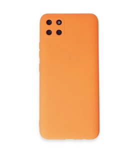 Realme C11 Kılıf Nano İçi Kadife Silikon - Turuncu