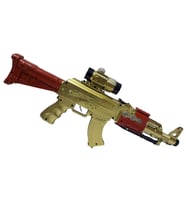 50cm Uzunlukta Boncuklu Lazerli Işıklı Oyuncak Altın Rengi AK-47 Sağlığa Zararsı (Karışık)
