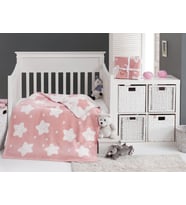 Dolce Bonıta Home Pamuklu Battaniye 100X120 Star Pembe
