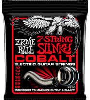 Ernie Ball Sıska Üst Ağır Alt Slinky Kobalt 7-String Elektro Gitar Telleri, Ölçü 10-62