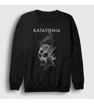Presmono Unisex Siyah Crow Katatonia Sweatshirt 89597tt