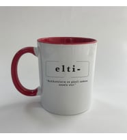 Elti Baskılı Kırmızı Mega Kupa
