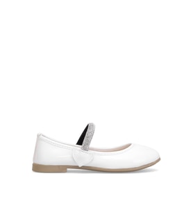 Elit HY-F-10005-25Y Filet Kız Çocuk Babet Beyaz