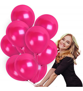 VIP 100 PCS SHINY METALLIC PİNK BALLOON VIP KALİTE PARLAK METALİK PEMBE BALON HELYUM GAZI UYUMLUDUR