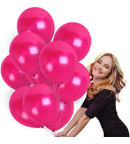 VIP 100 PCS SHINY METALLIC PİNK BALLOON VIP KALİTE PARLAK METALİK PEMBE BALON HELYUM GAZI UYUMLUDUR