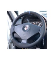 Fiat Albea Mavi Yüzüklü Nokta Alcantaraderi Direksiyon Kılıfı